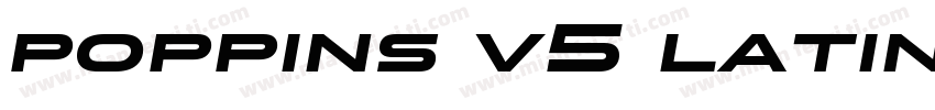 poppins v5 latin 900italic字体转换